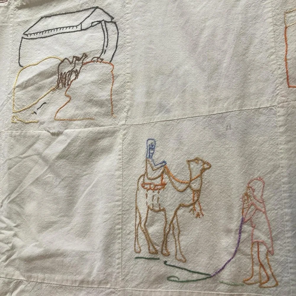 Vintage quilt topper